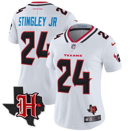 Women's HOU 2024 Texas Patch Vapor Limited Jersey V5 - All Stitched-DTD