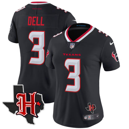Women's HOU 2024 Texas Patch Vapor Limited Jersey V5 - All Stitched-DTD
