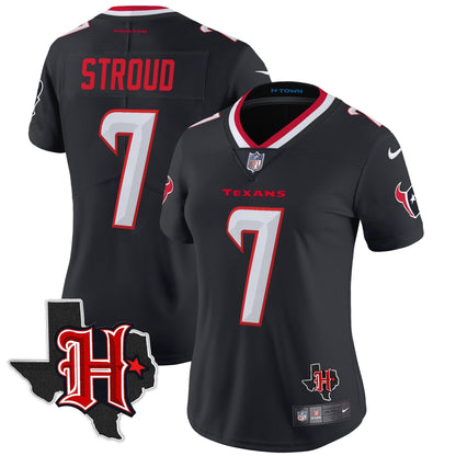 Women's HOU 2024 Texas Patch Vapor Limited Jersey V5 - All Stitched-DTD