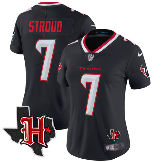 Women's HOU 2024 Texas Patch Vapor Limited Jersey V5 - All Stitched-DTD