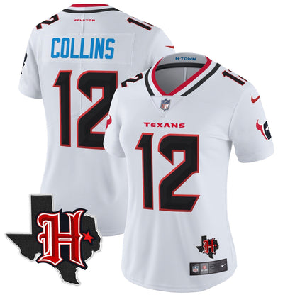Women's HOU 2024 Texas Patch Vapor Limited Jersey V5 - All Stitched-DTD