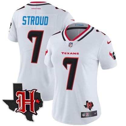 Women's HOU 2024 Texas Patch Vapor Limited Jersey V5 - All Stitched-DTD