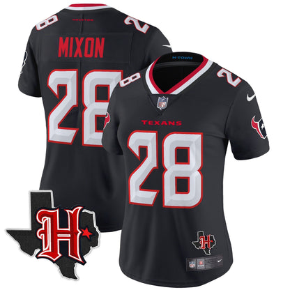 Women's HOU 2024 Texas Patch Vapor Limited Jersey V5 - All Stitched-DTD