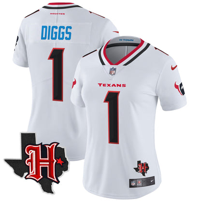 Women's HOU 2024 Texas Patch Vapor Limited Jersey V5 - All Stitched-DTD