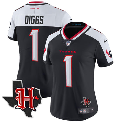 Women's HOU 2024 Texas Patch Vapor Limited Jersey V5 - All Stitched-DTD