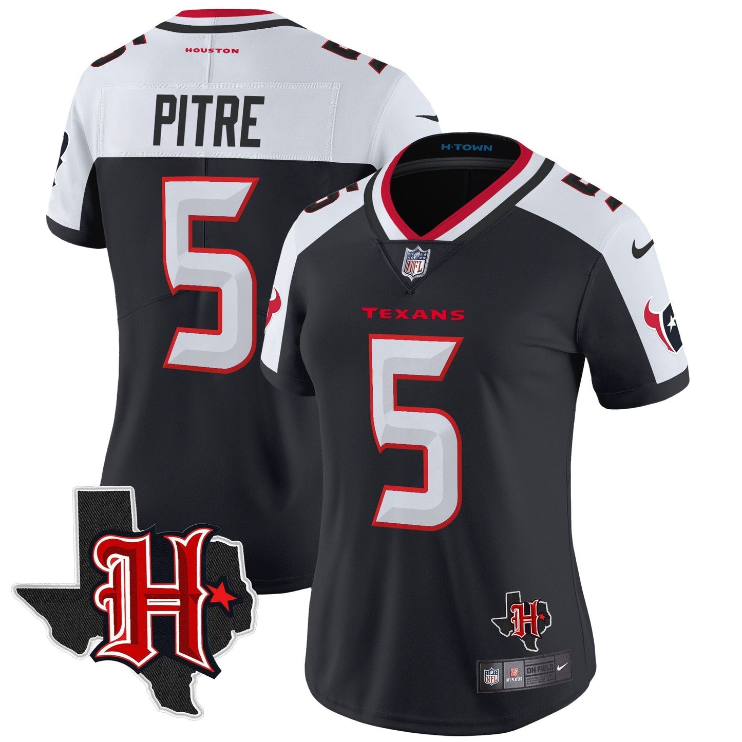 Women's HOU 2024 Texas Patch Vapor Limited Jersey V5 - All Stitched-DTD