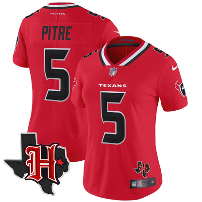 Women's HOU 2024 Texas Patch Vapor Limited Jersey V5 - All Stitched-DTD