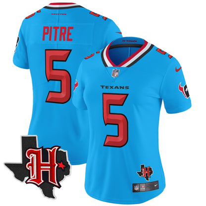 Women's HOU 2024 Texas Patch Vapor Limited Jersey V5 - All Stitched-DTD