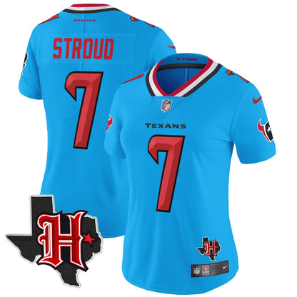 Women's HOU 2024 Texas Patch Vapor Limited Jersey V5 - All Stitched-DTD