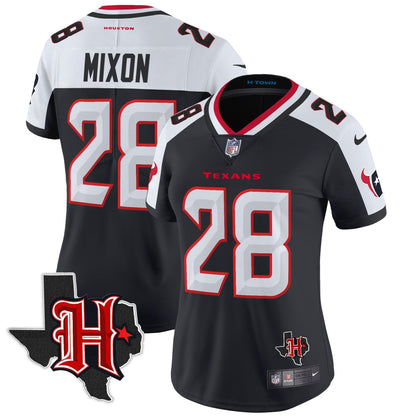 Women's HOU 2024 Texas Patch Vapor Limited Jersey V5 - All Stitched-DTD