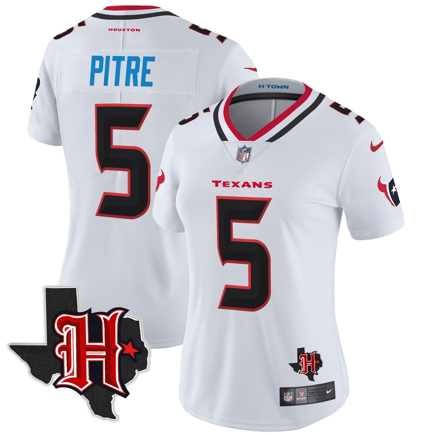 Women's HOU 2024 Texas Patch Vapor Limited Jersey V5 - All Stitched-DTD