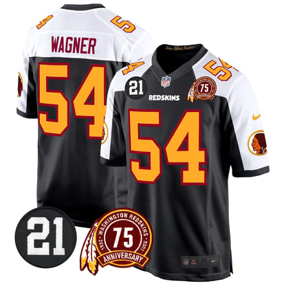 WR 75th & Sean Taylor Patch Game Jersey - All Stitched-DTD