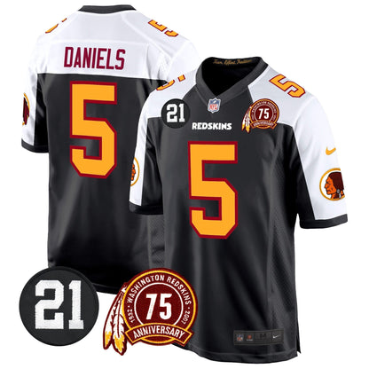 WR 75th & Sean Taylor Patch Game Jersey - All Stitched-DTD