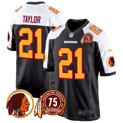 WR 75th Patch Throwback Game Jersey - All Stitched-DTD