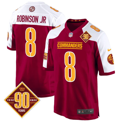 WAS 90th Anniversary Patch Game Jersey - All Stitched-DTD