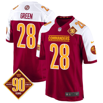 WAS 90th Anniversary Patch Game Jersey - All Stitched-DTD