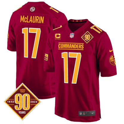 WAS 90th Anniversary Patch Game Jersey - All Stitched-DTD