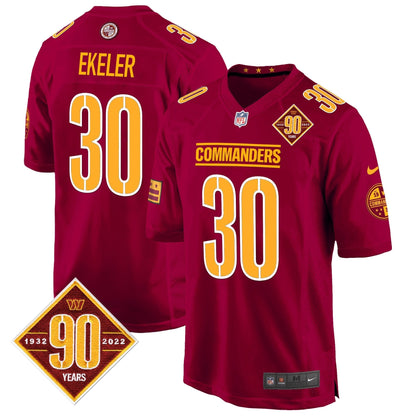 WAS 90th Anniversary Patch Game Jersey - All Stitched-DTD