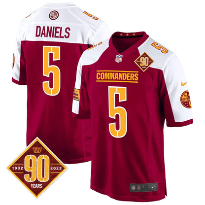 WAS 90th Anniversary Patch Game Jersey - All Stitched-DTD