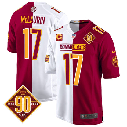 WAS 90th Anniversary Patch Game Jersey - All Stitched-DTD
