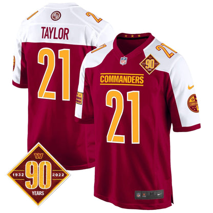 WAS 90th Anniversary Patch Game Jersey - All Stitched-DTD