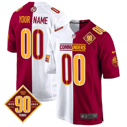 WAS 90th Anniversary Patch Game Custom Jersey - All Stitched-DTD