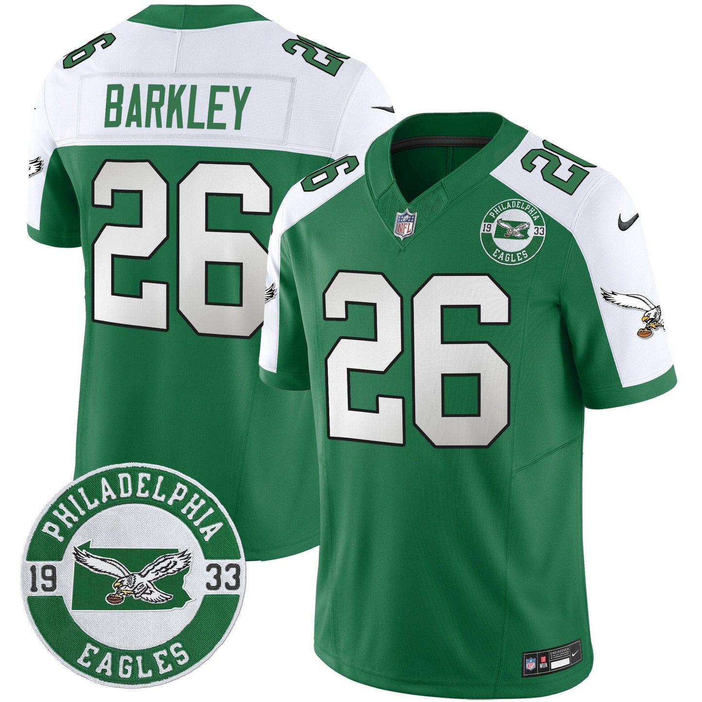 PHI 2025 Throwback Vapor Limited Jersey - Est. 1933 Patch - All Stitched-DTD