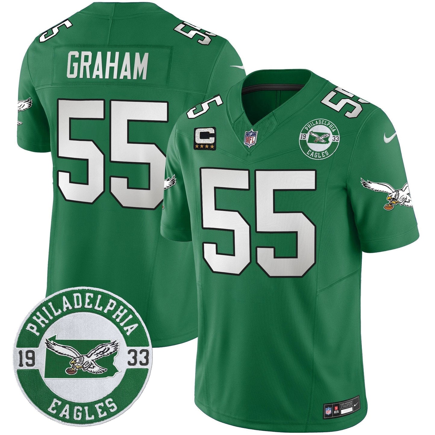 PHI 2025 Throwback Vapor Limited Jersey - Est. 1933 Patch - All Stitched-DTD