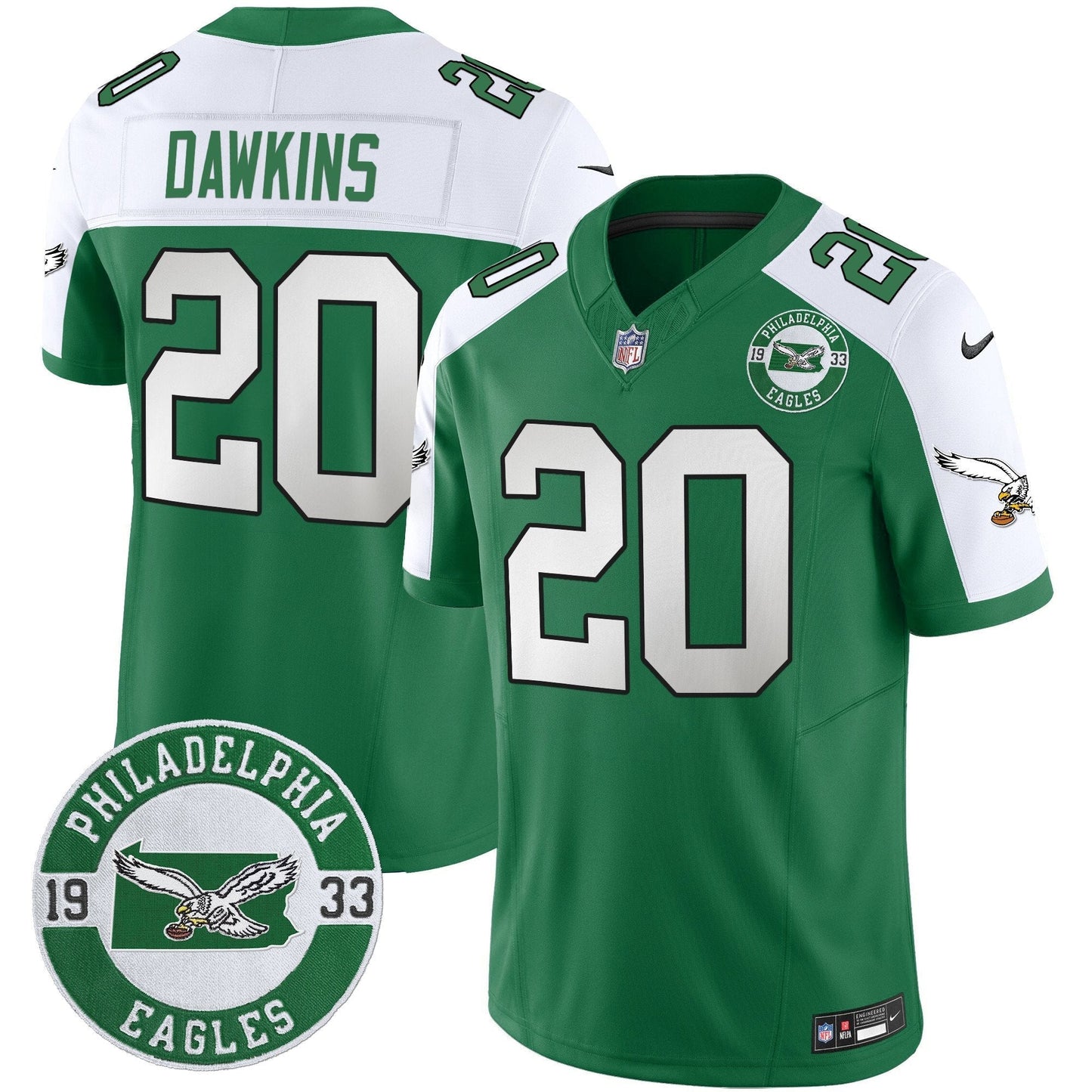PHI 2025 Throwback Vapor Limited Jersey - Est. 1933 Patch - All Stitched-DTD