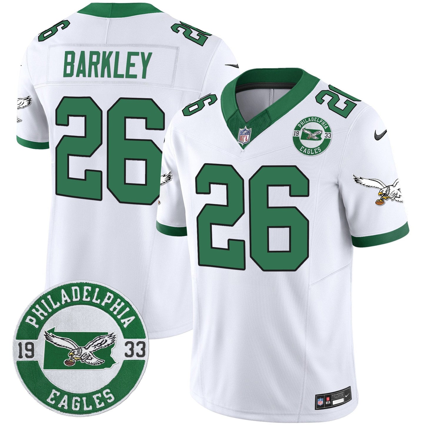 PHI 2025 Throwback Vapor Limited Jersey - Est. 1933 Patch - All Stitched-DTD