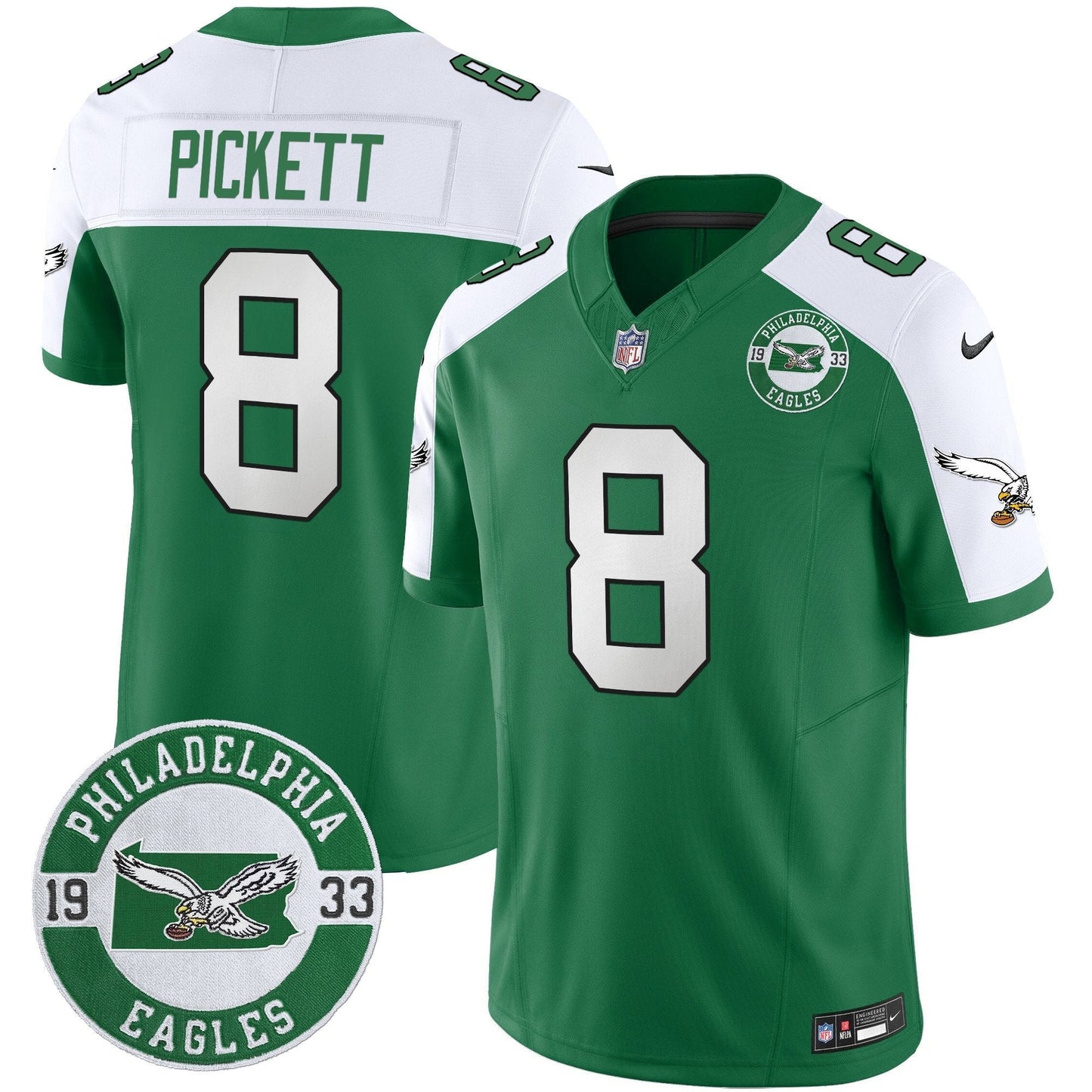 PHI 2025 Throwback Vapor Limited Jersey - Est. 1933 Patch - All Stitched-DTD
