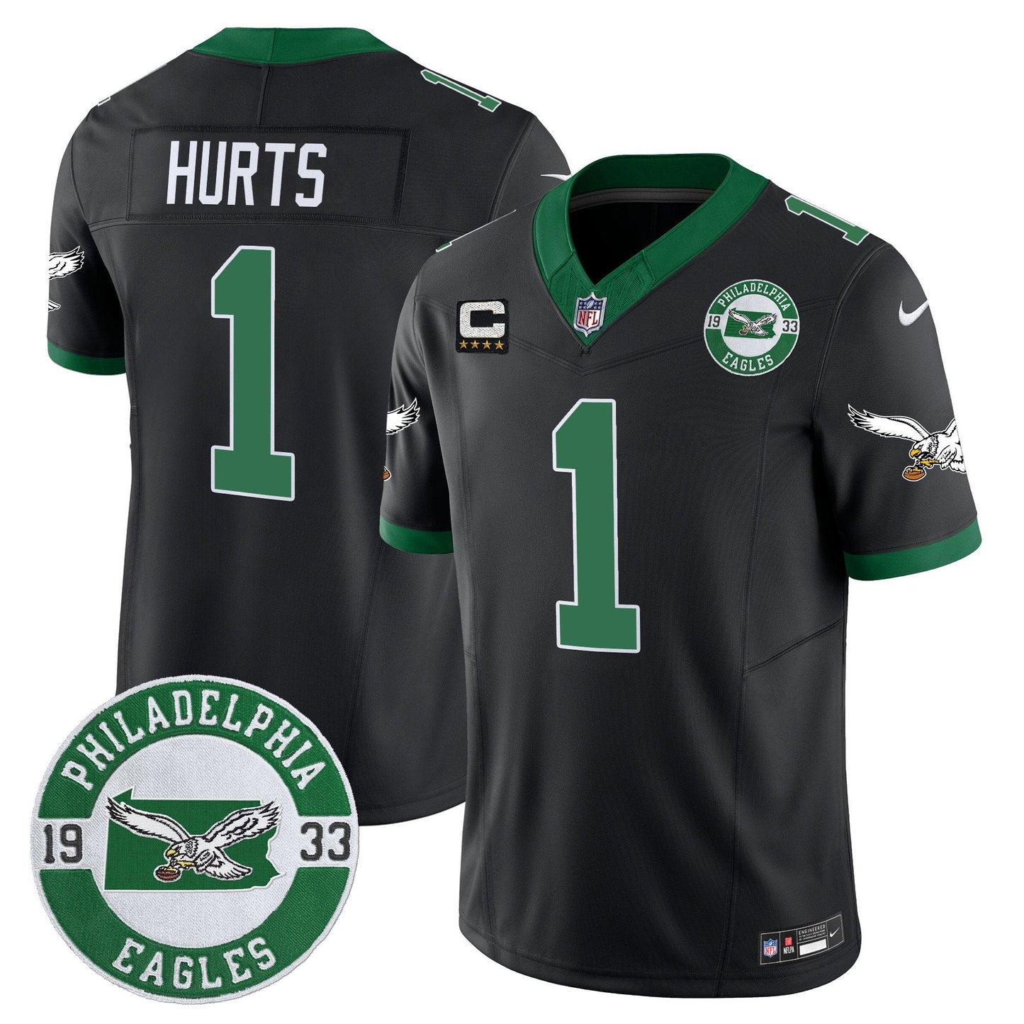PHI 2025 Throwback Vapor Limited Jersey - Est. 1933 Patch - All Stitched-DTD