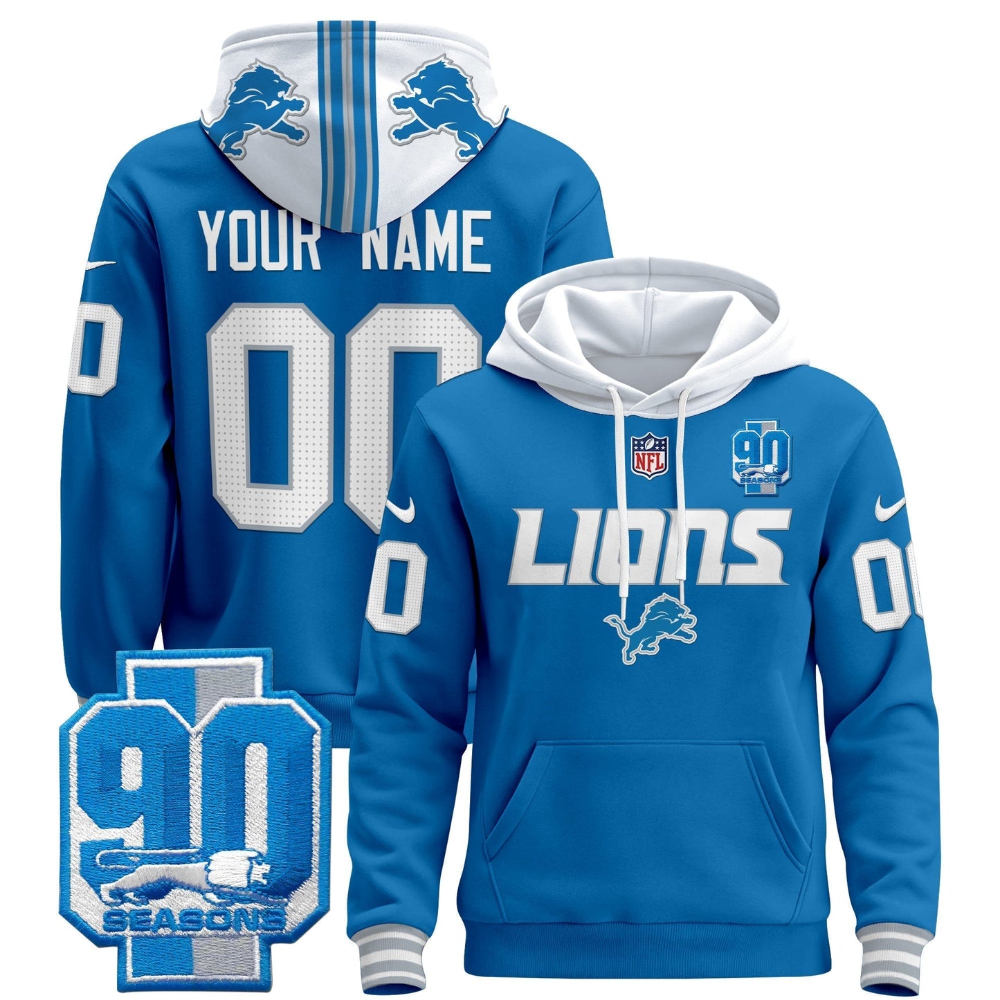 DET 2024 Custom Pullover Hoodie V2 - All Stitched-DTD