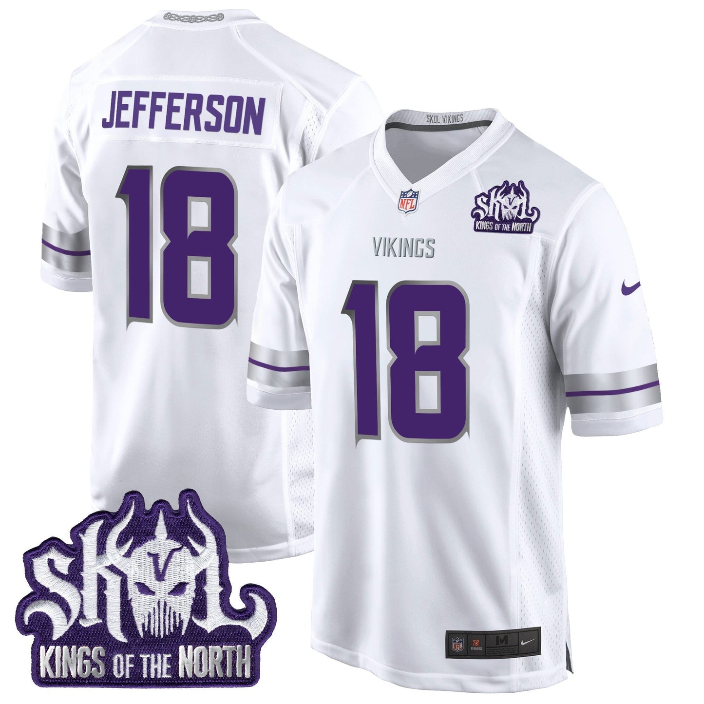 MIN 2024 Winter Warrior Skol Patch Game Jersey - All Stitched-DTD