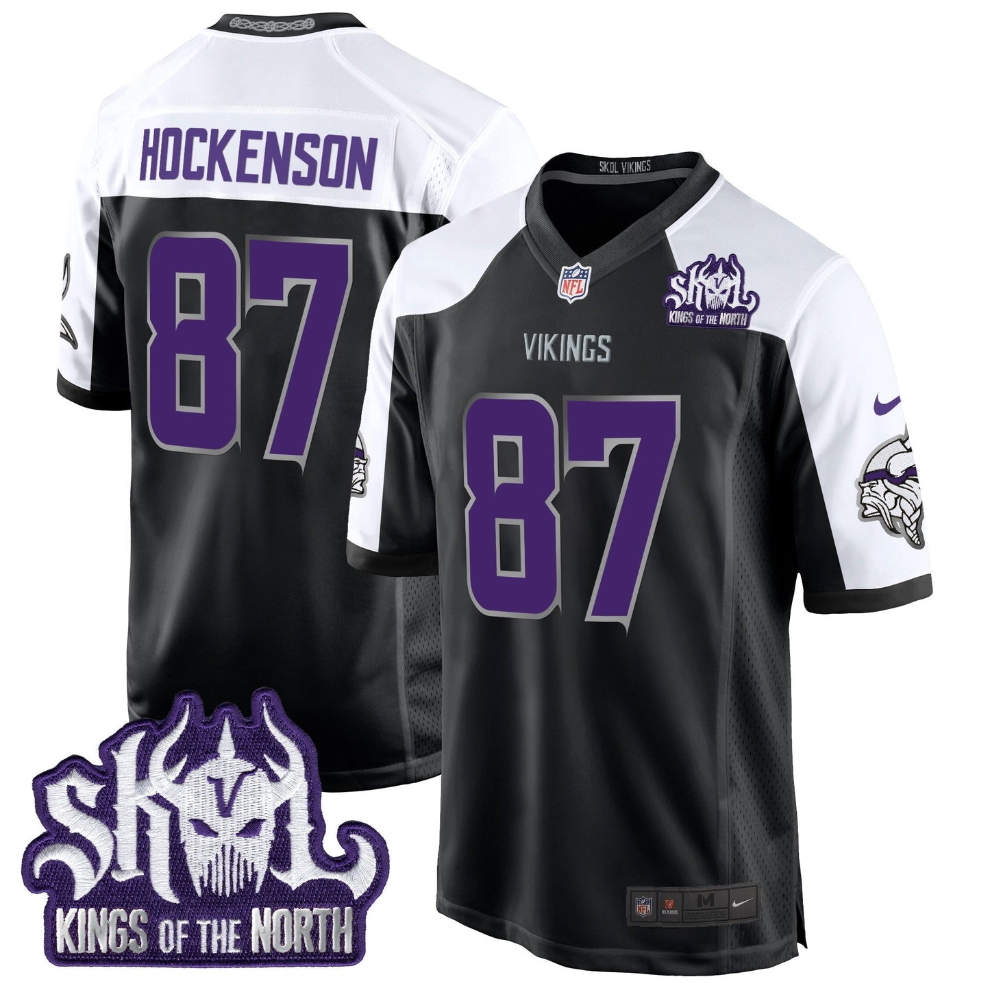 MIN 2024 Winter Warrior Skol Patch Game Jersey - All Stitched-DTD