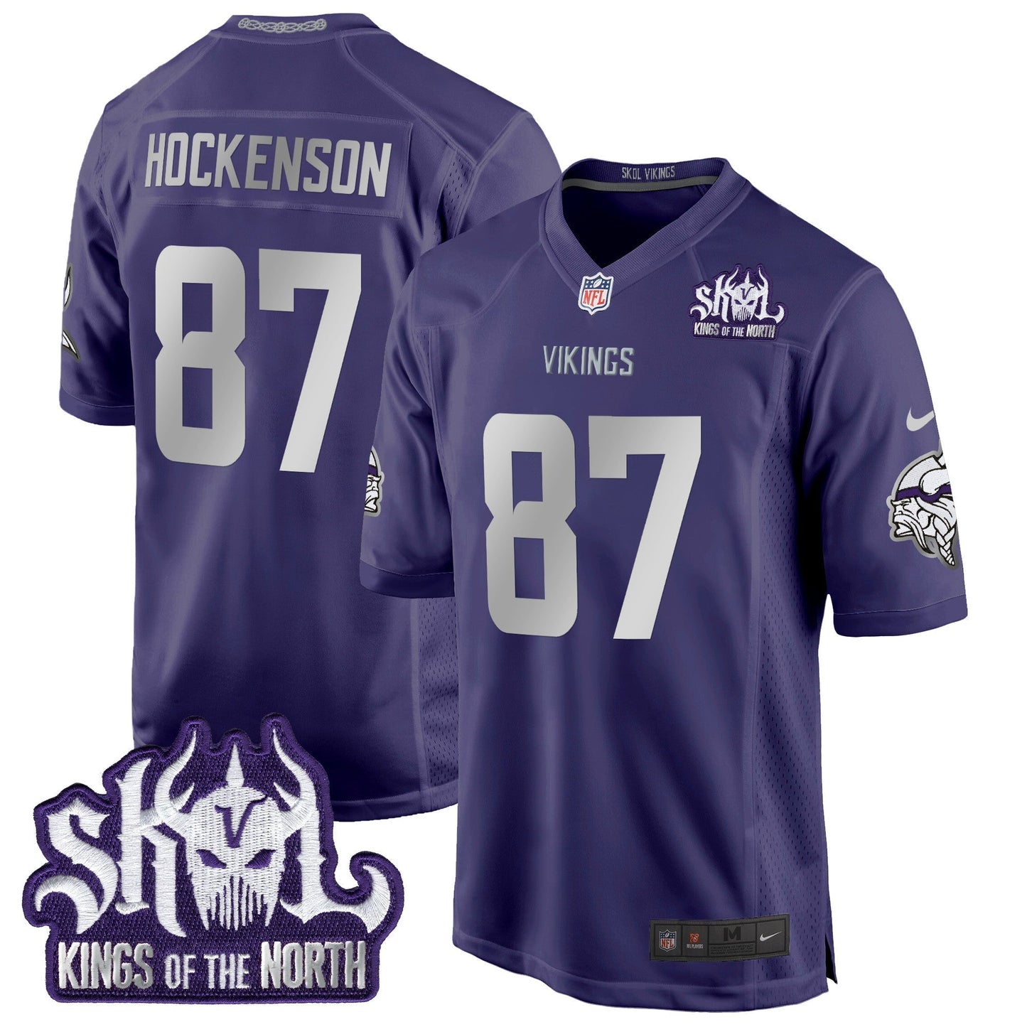 MIN 2024 Winter Warrior Skol Patch Game Jersey - All Stitched-DTD