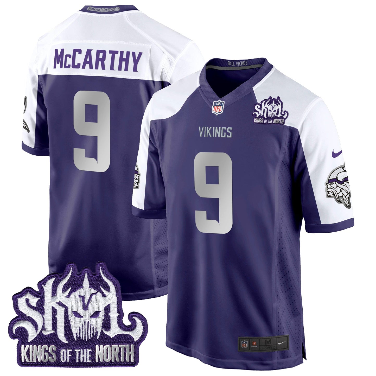 MIN 2024 Winter Warrior Skol Patch Game Jersey - All Stitched-DTD