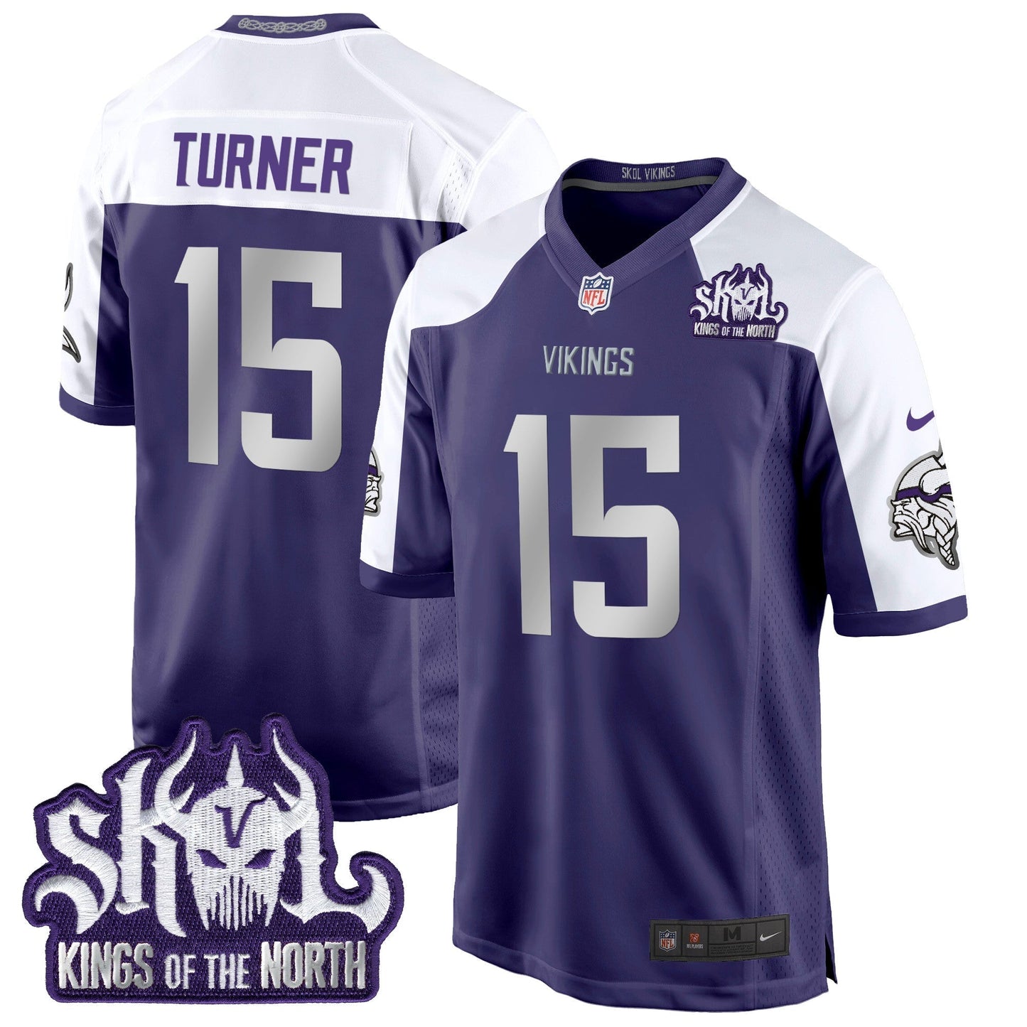 MIN 2024 Winter Warrior Skol Patch Game Jersey - All Stitched-DTD