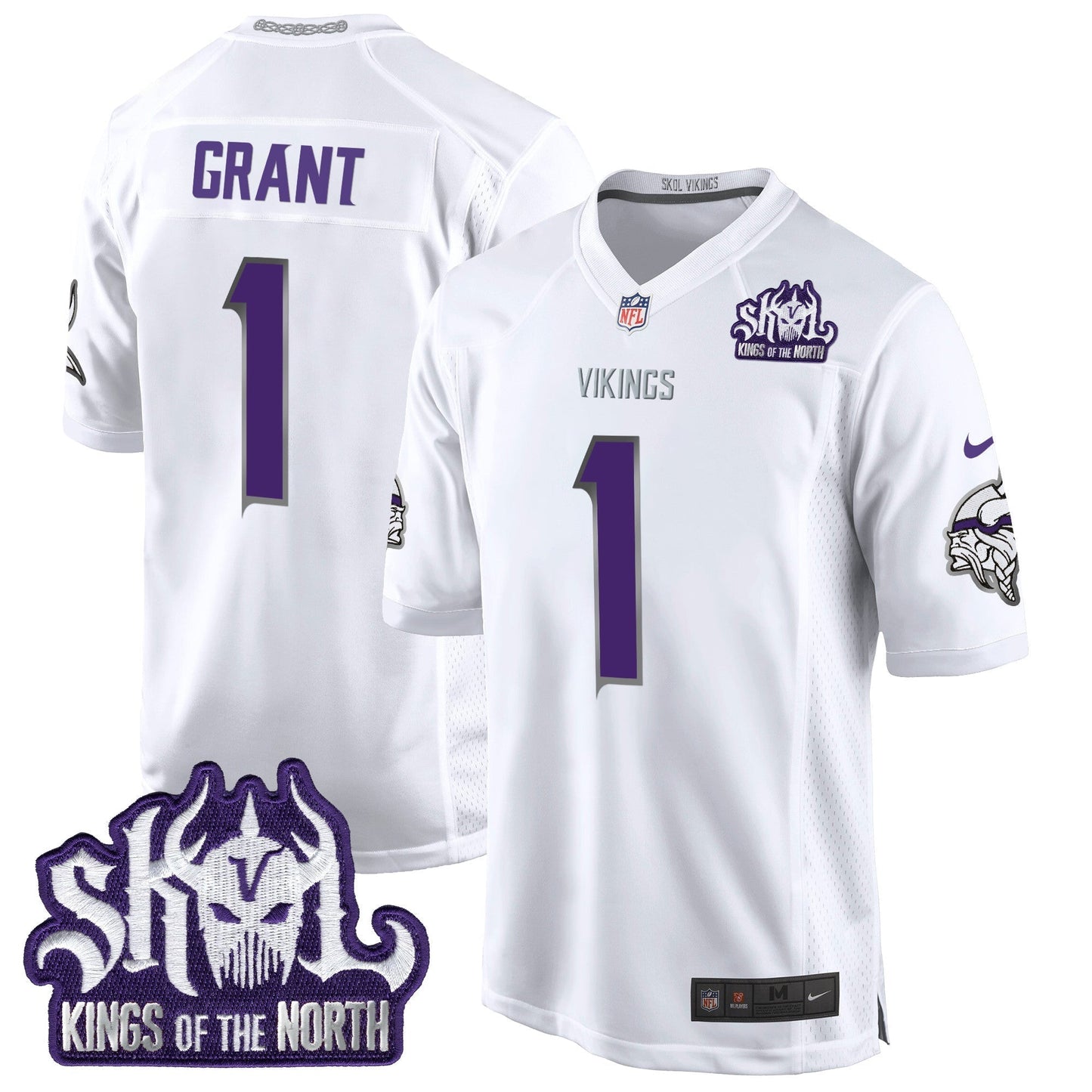 MIN 2024 Winter Warrior Skol Patch Game Jersey - All Stitched-DTD