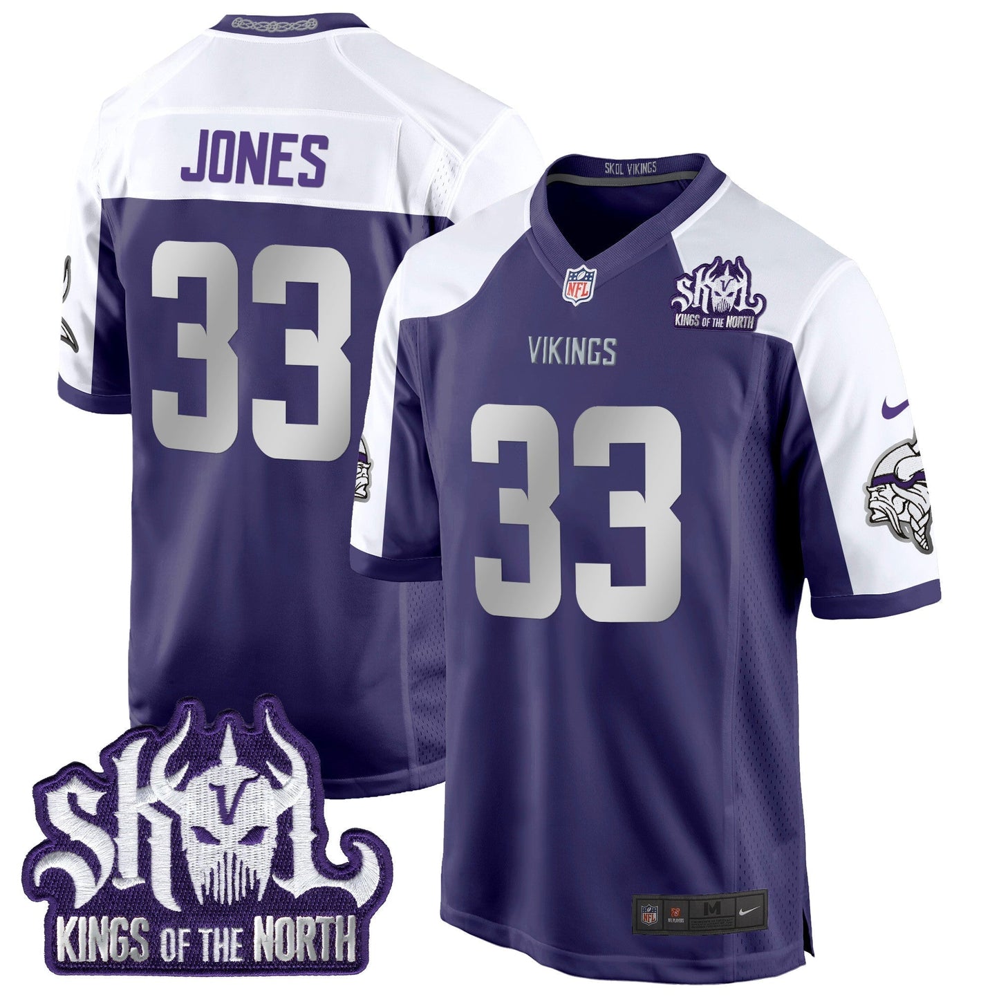 MIN 2024 Winter Warrior Skol Patch Game Jersey - All Stitched-DTD