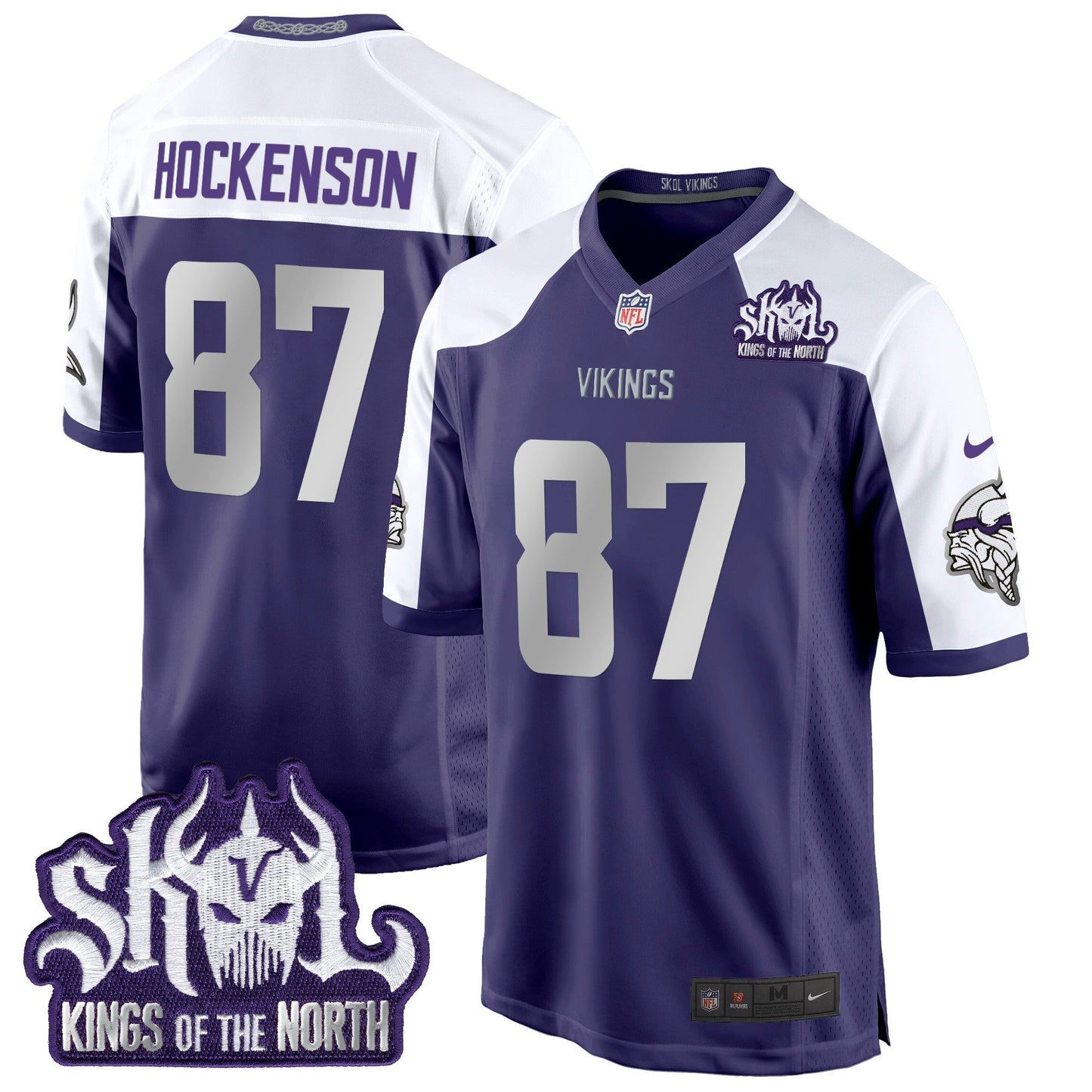 MIN 2024 Winter Warrior Skol Patch Game Jersey - All Stitched-DTD