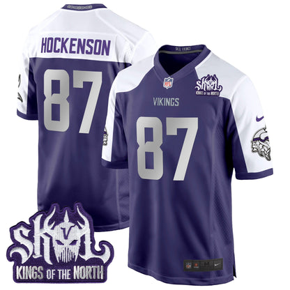 MIN 2024 Winter Warrior Skol Patch Game Jersey - All Stitched-DTD