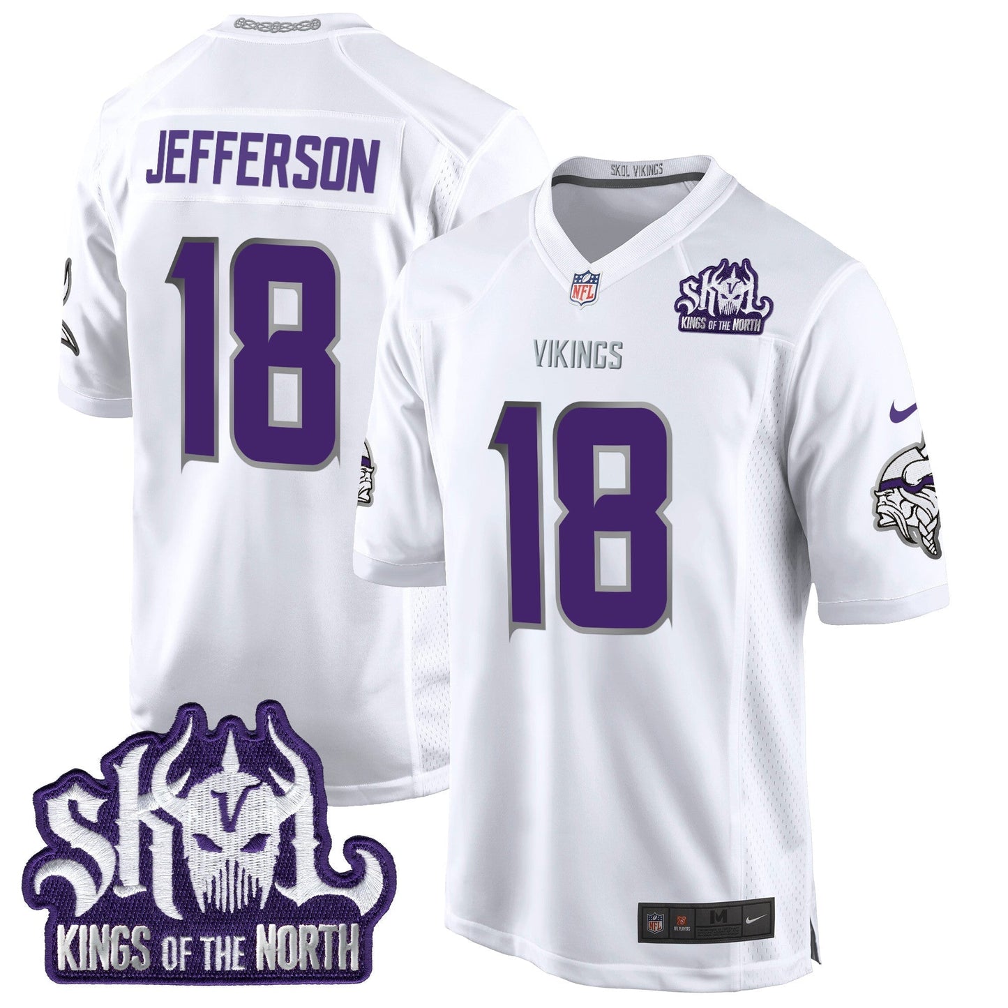 MIN 2024 Winter Warrior Skol Patch Game Jersey - All Stitched-DTD