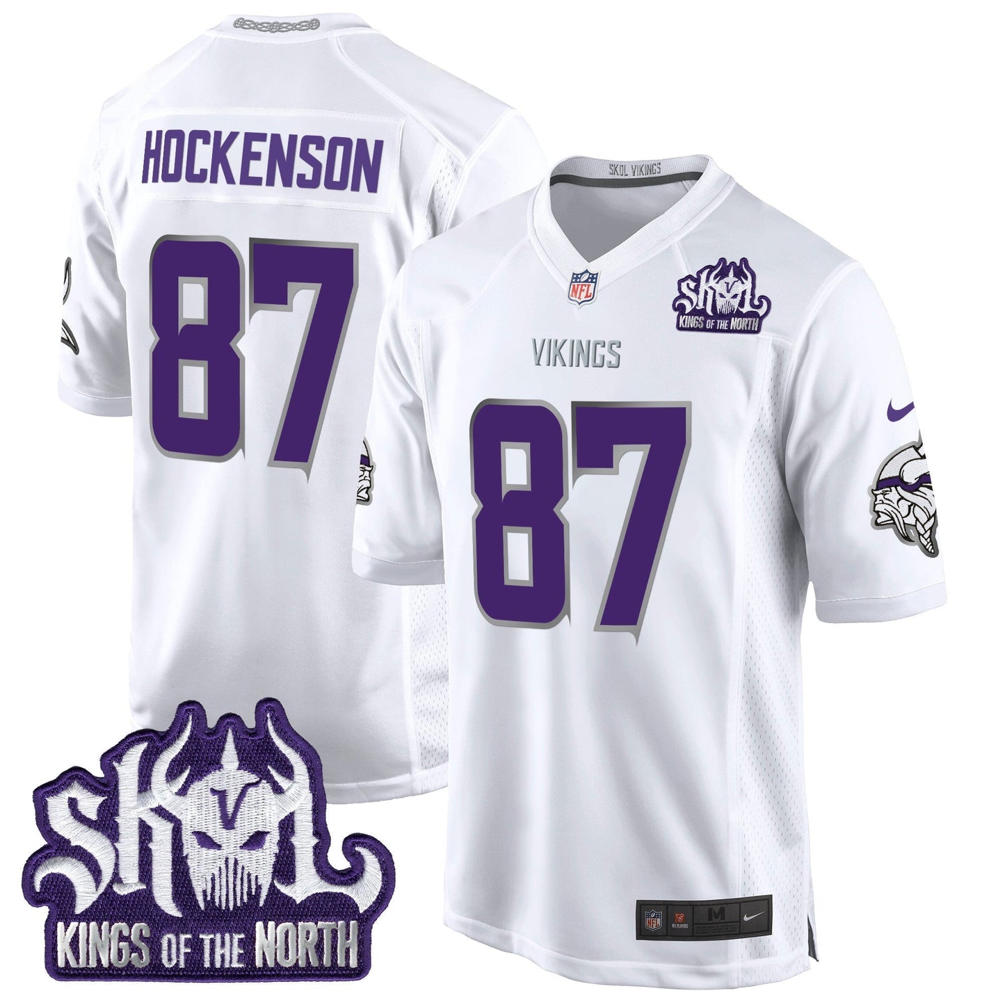MIN 2024 Winter Warrior Skol Patch Game Jersey - All Stitched-DTD