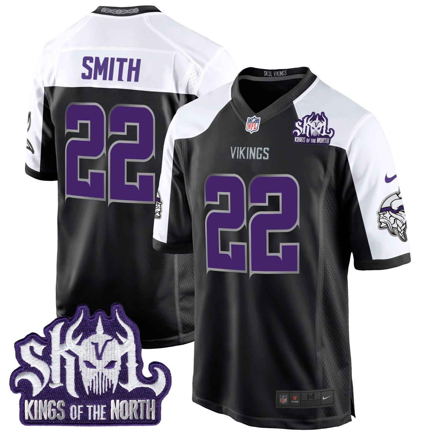 MIN 2024 Winter Warrior Skol Patch Game Jersey - All Stitched-DTD