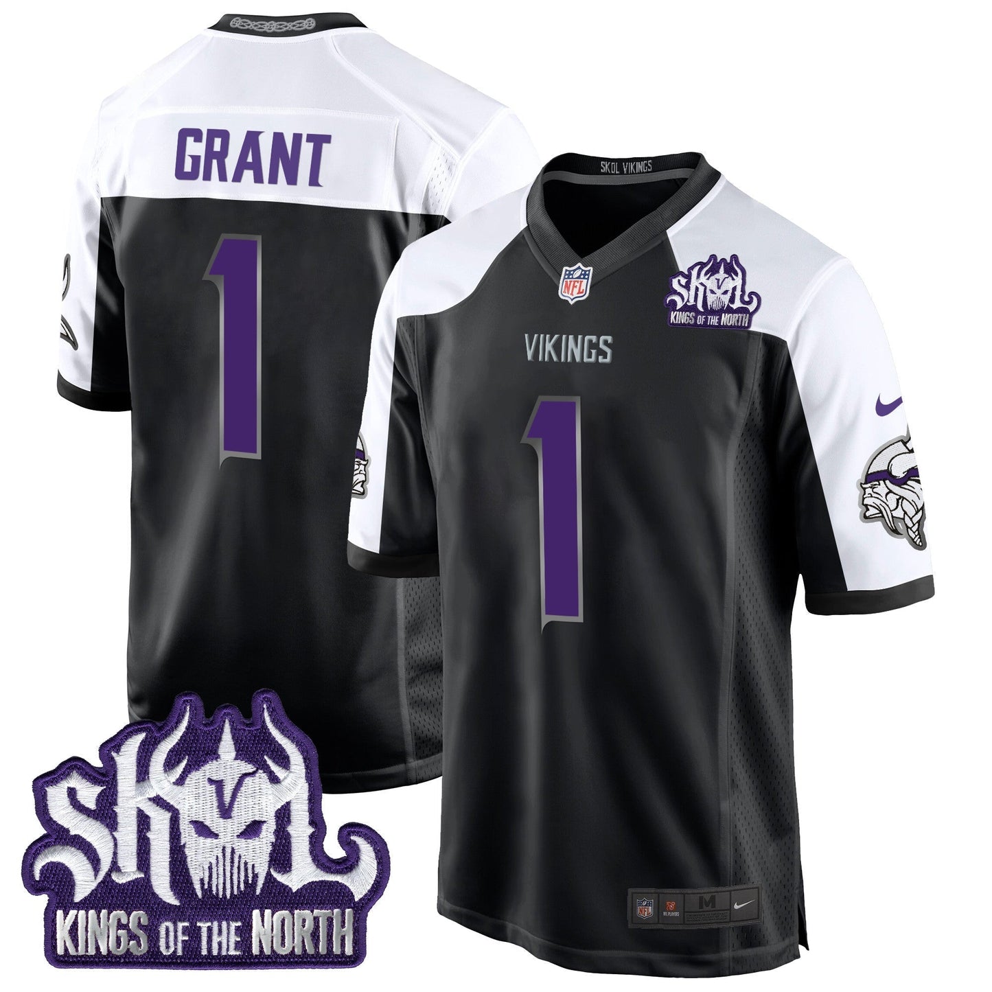 MIN 2024 Winter Warrior Skol Patch Game Jersey - All Stitched-DTD