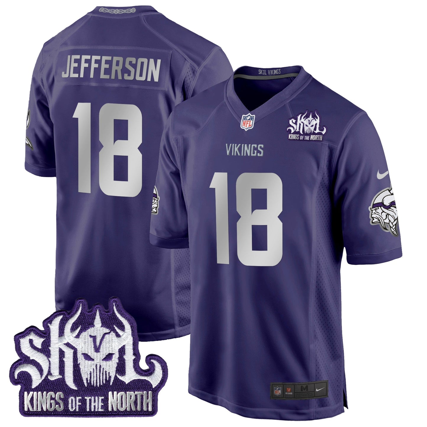 MIN 2024 Winter Warrior Skol Patch Game Jersey - All Stitched-DTD