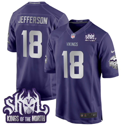 MIN 2024 Winter Warrior Skol Patch Game Jersey - All Stitched-DTD