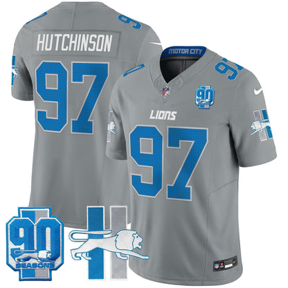 Detroit Lion 1946 Throwback Vapor Limited Jersey - All Stitched-DTD