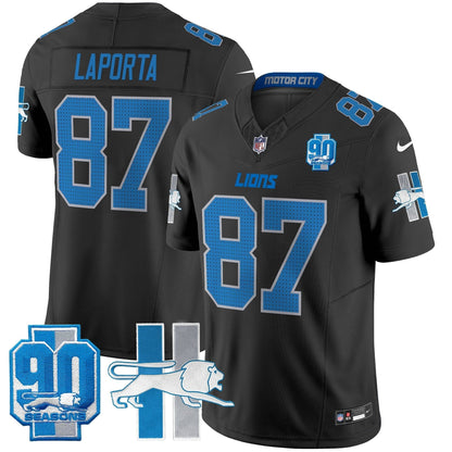 Detroit Lion 1946 Throwback Vapor Limited Jersey - All Stitched-DTD
